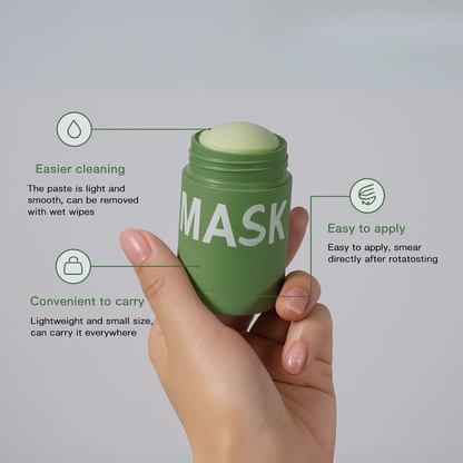Green Tea Deep Cleanse Mask Stick – Pore Refining & Oil Control Clay Mask